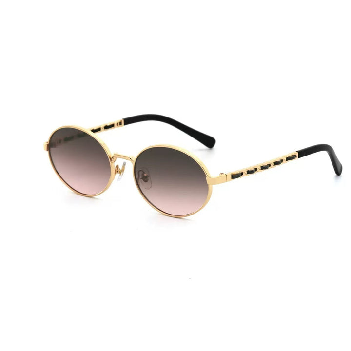 Women's elegant round sunglasses with luxurious frame and comfortable temples Stornfield