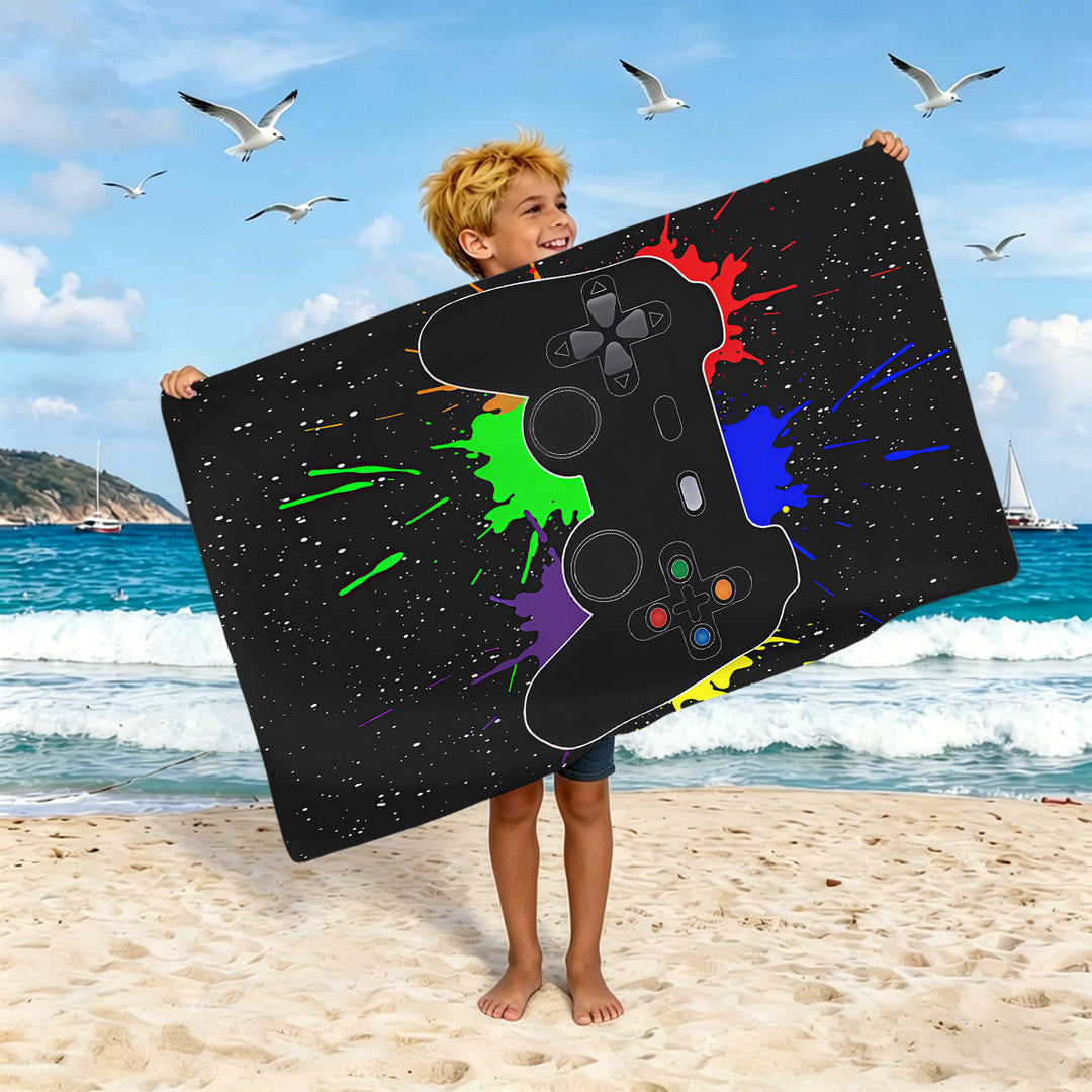 Boys beach towel with game console motif Stornfield