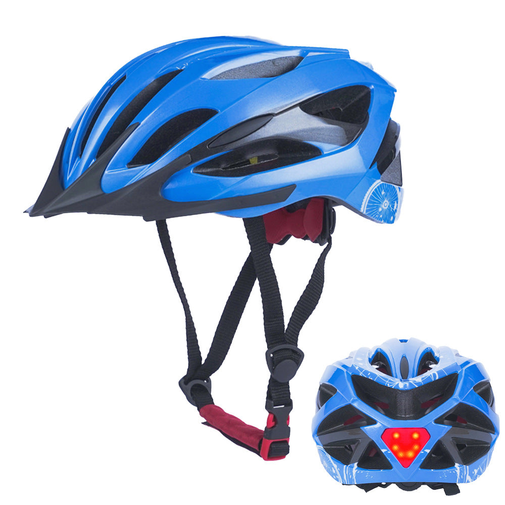Bicycle helmet with LED rear light and optimal ventilation Stornfield