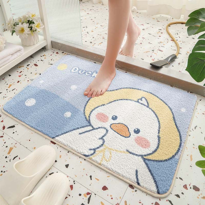 Cute Duck-Themed Bathroom Mat