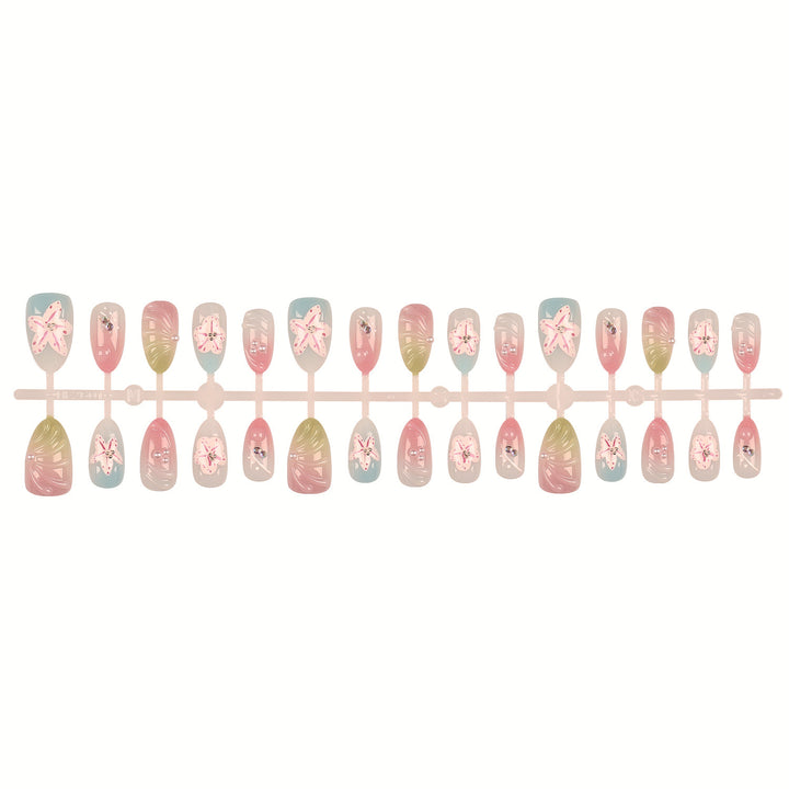 Decorative Floral Art Press-On Nails