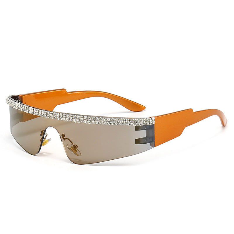 Women's Fashion Glamour Sunglasses with Rhinestone-Embellished Frame Stornfield