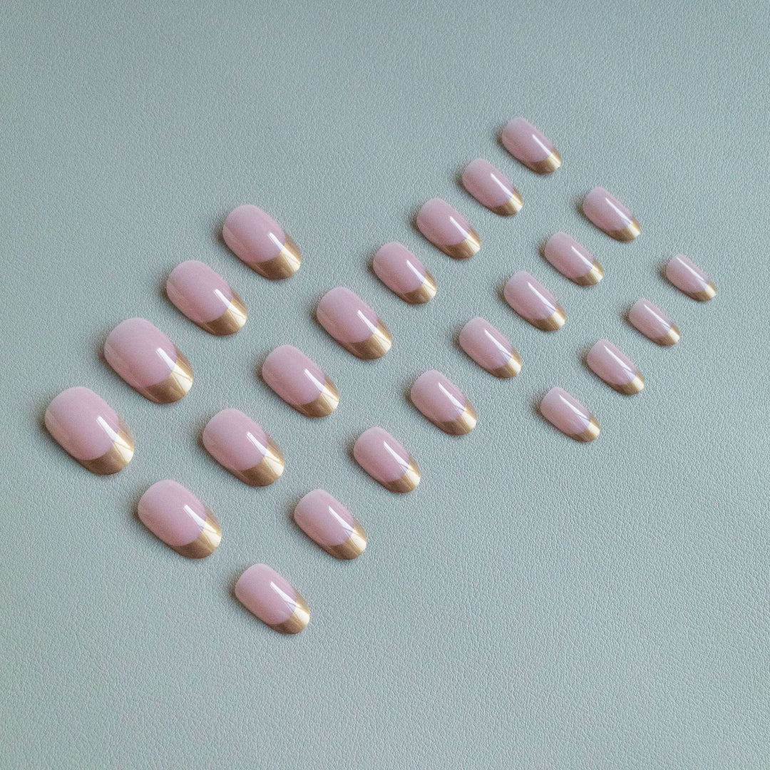 Elegant Metallic Tip Nail Art Kit