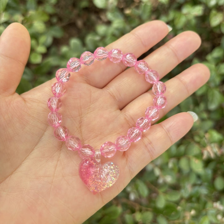 Cute bracelet with elephant charm Made of glass Stornfield