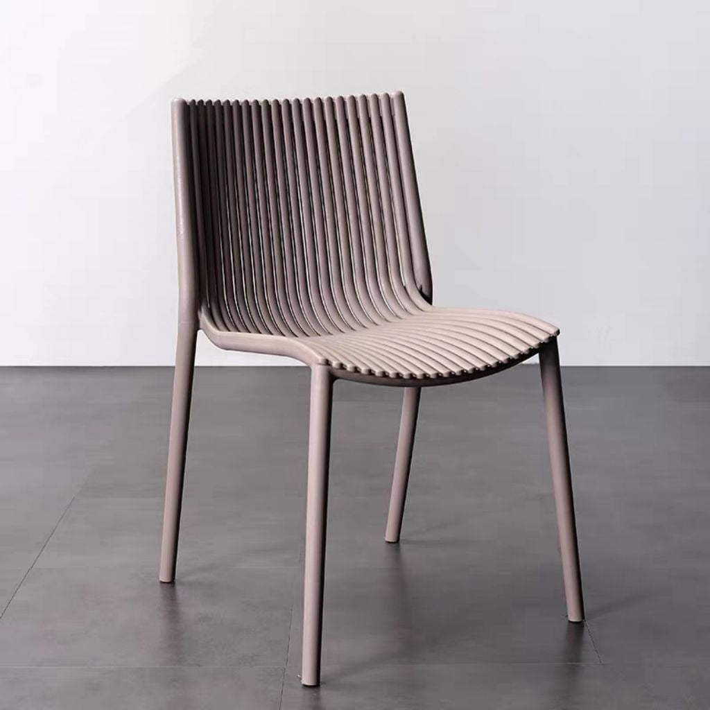 Contemporary Slatted Dining Chair Stornfield