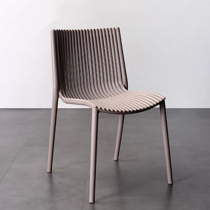 Contemporary Slatted Dining Chair Stornfield
