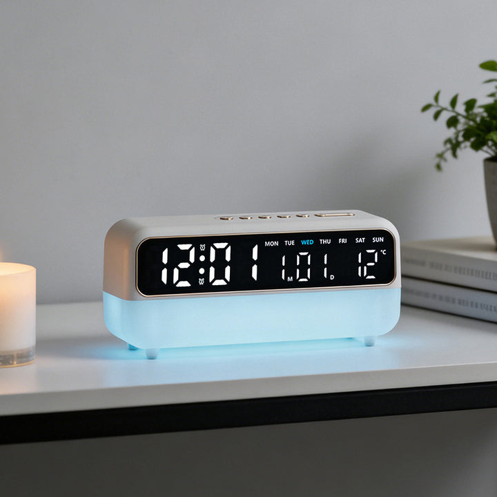 Digital weather alarm clock with intelligent display and temperature function Stornfield