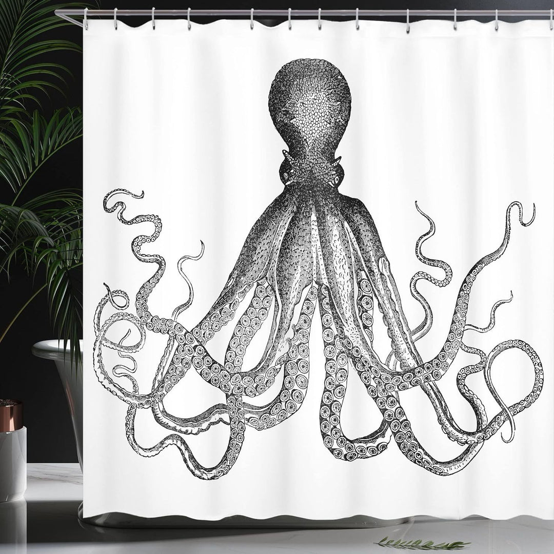 Ocean-Themed Art Shower Curtain Stornfield