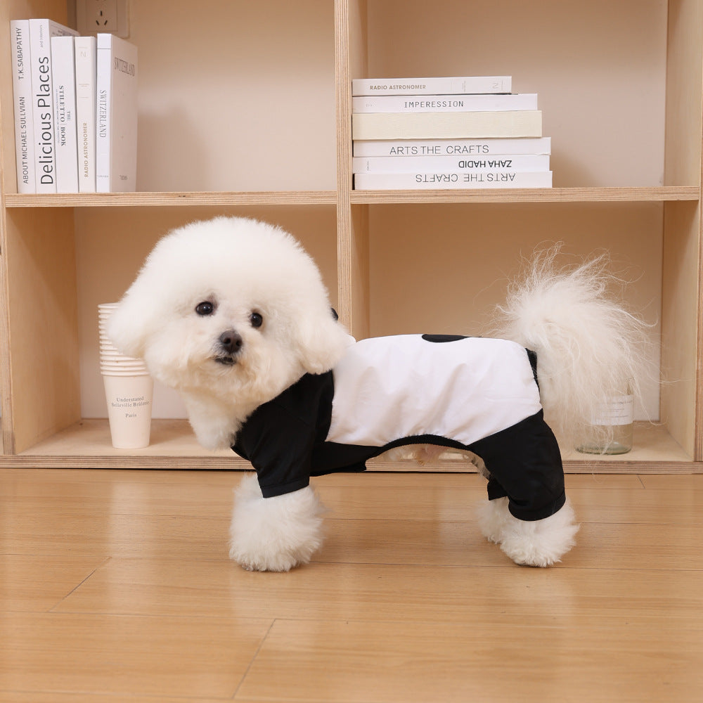 Contrast Panel Lightweight Dog Jumpsuit