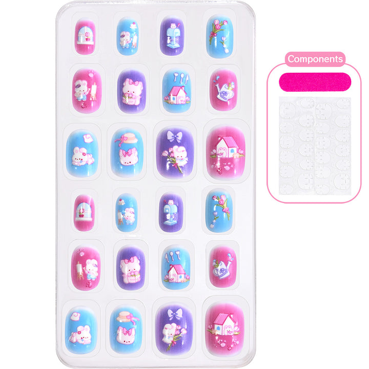 Themed Summer Beach Nail Art Press-On Nails Stornfield