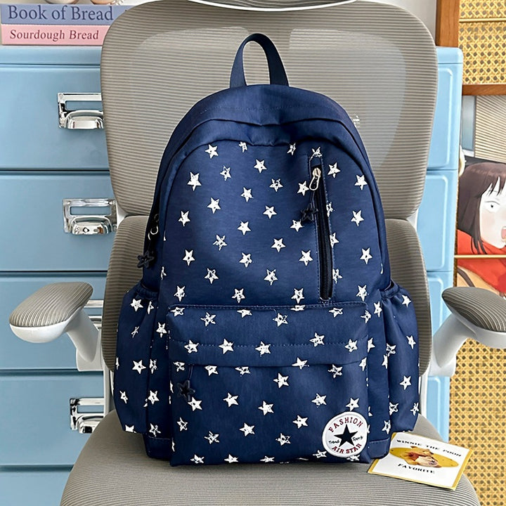 Star-Embellished Casual Backpack Stornfield