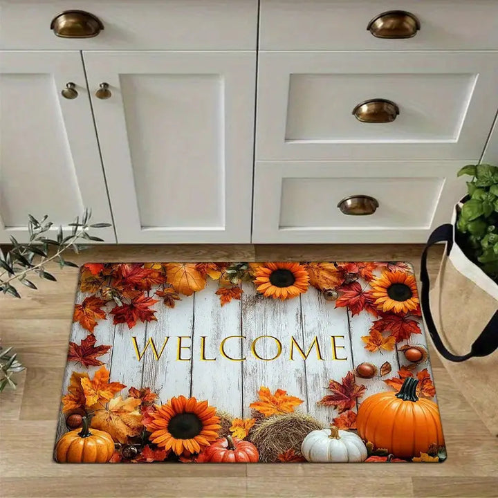 Leaf Pattern Decorative Doormat Stornfield