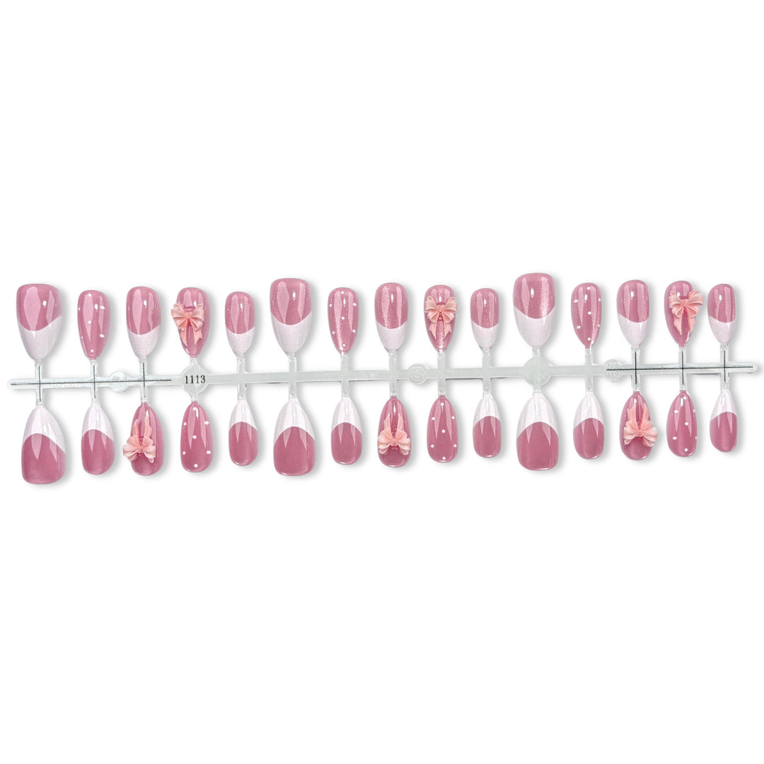 Elegant Floral Nail Art Press-On Set