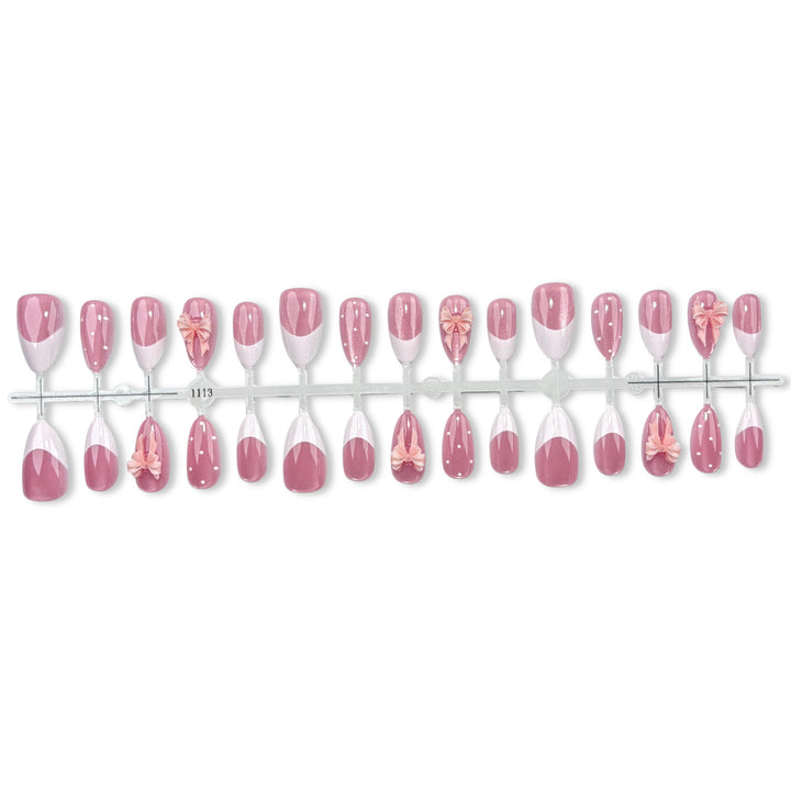 Elegant Floral Nail Art Press-On Set