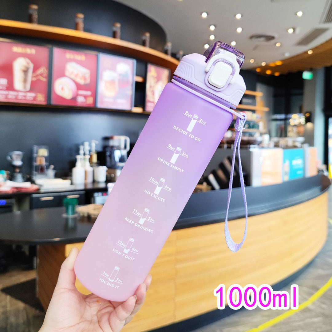 Women's Motivation Water Bottle with Time Markings Stornfield