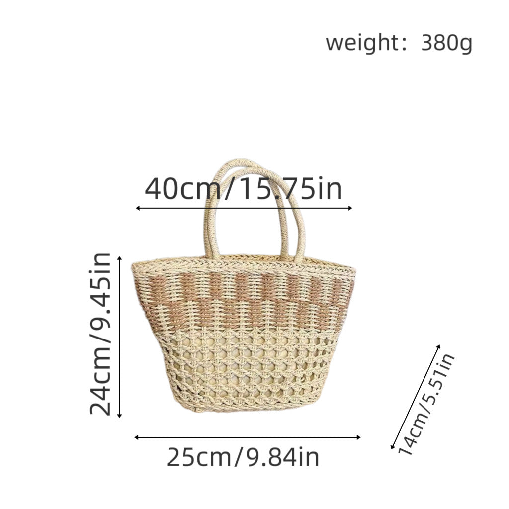 Handbag Made of Woven Natural Material with Airy Structure Stornfield