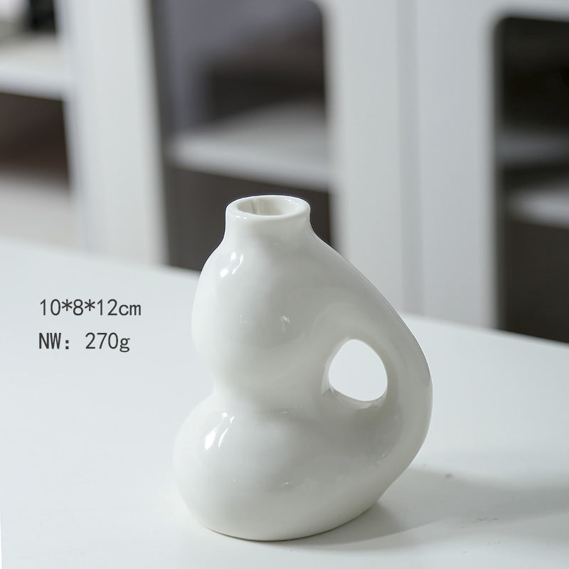 Modern Dual Chamber Ceramic Vase Stornfeild