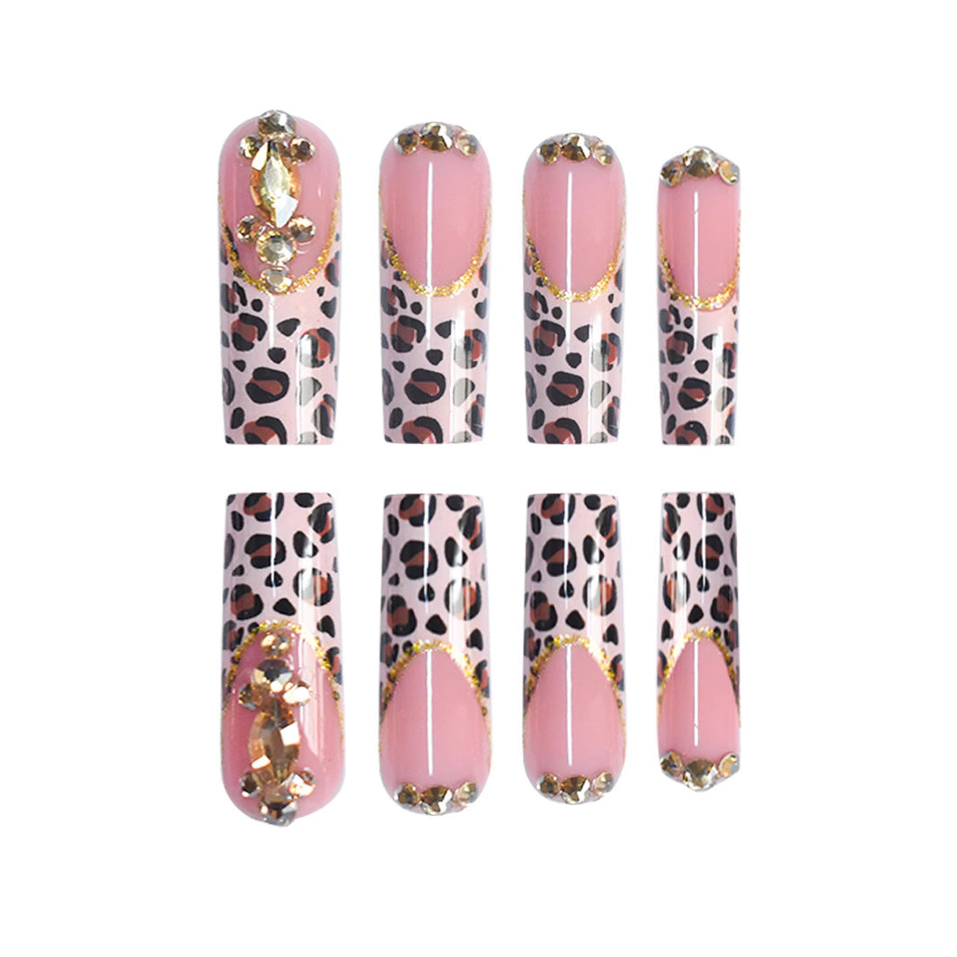 Luxury Leopard Print Press-On Nail Extensions Stornfield