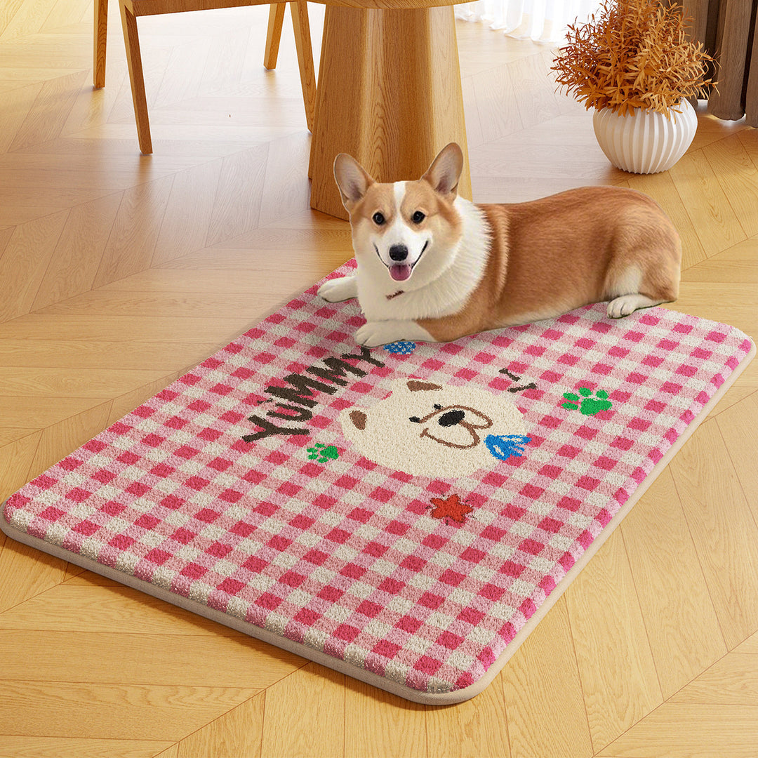Cute Bear-Shaped Plush Area Rug