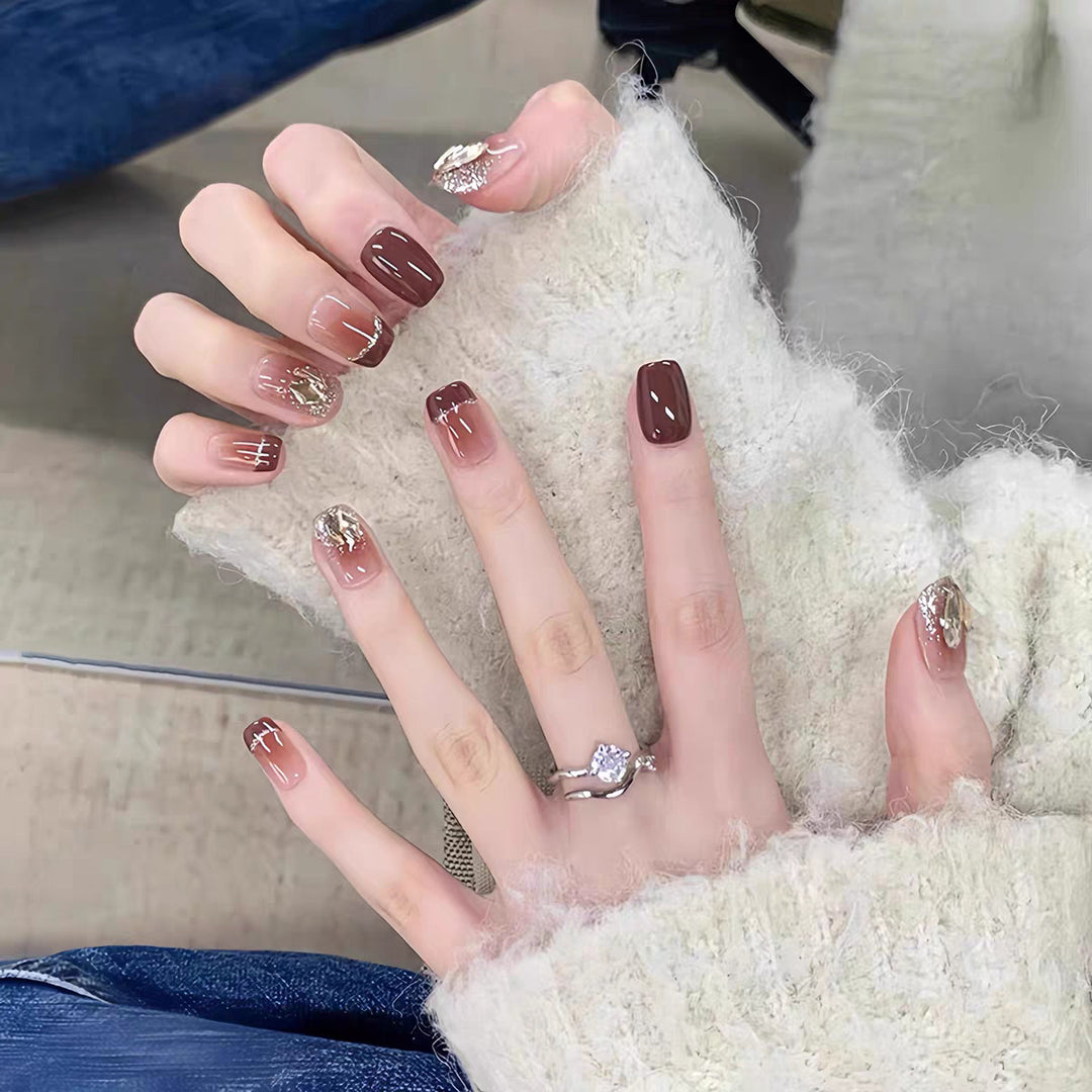 Premium Glittering Press-On Nail Extensions Stornfield