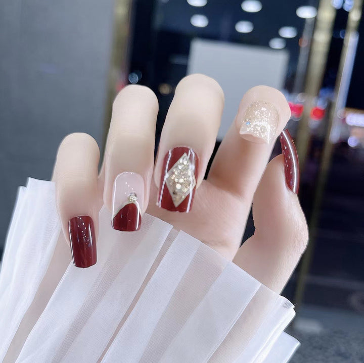 Decorative Glitter Press-On Nails Stornfield