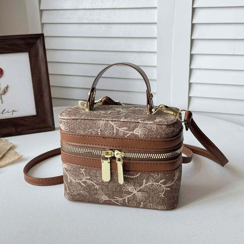 Floral Embellished Cosmetic Bag