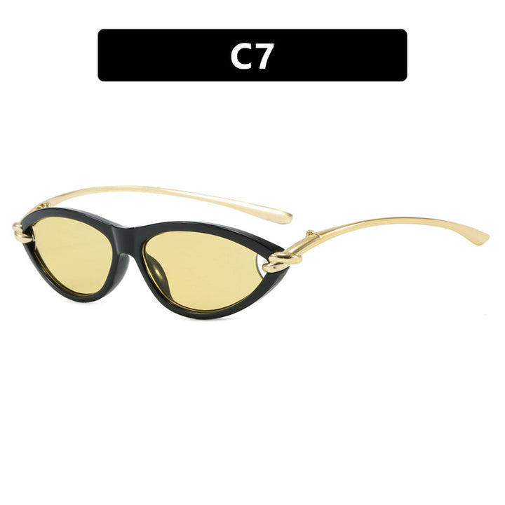 Women's Cat-Eye Sunglasses with Elegant Metal Frame and Protective UV Filter Stornfield