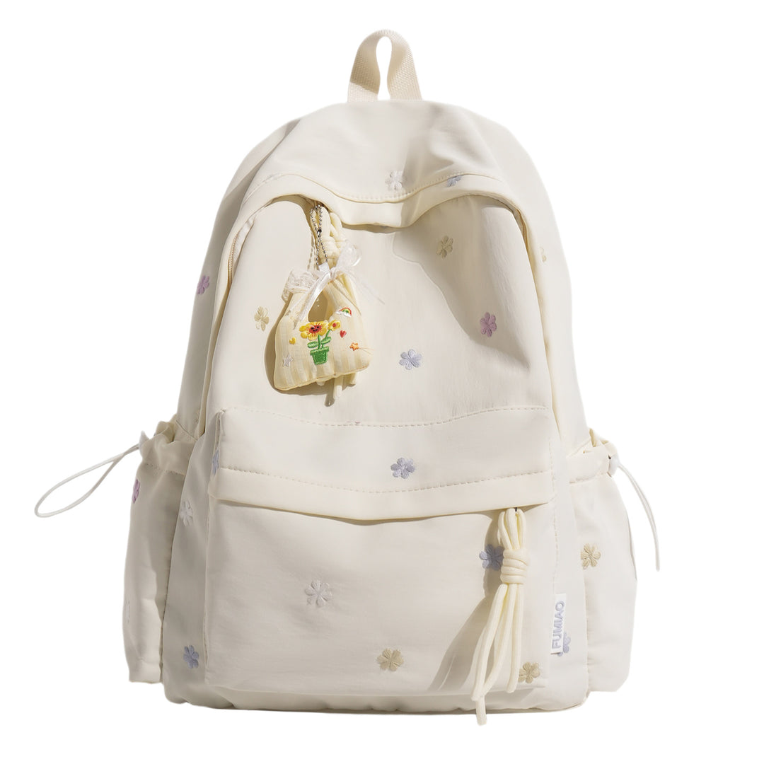 Embroidered Floral Print Backpack Stornfield