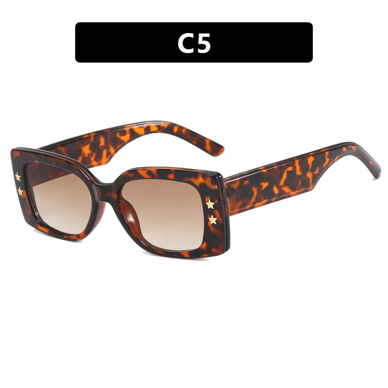 Ladies extravagant square sunglasses with stylish details Stornfield