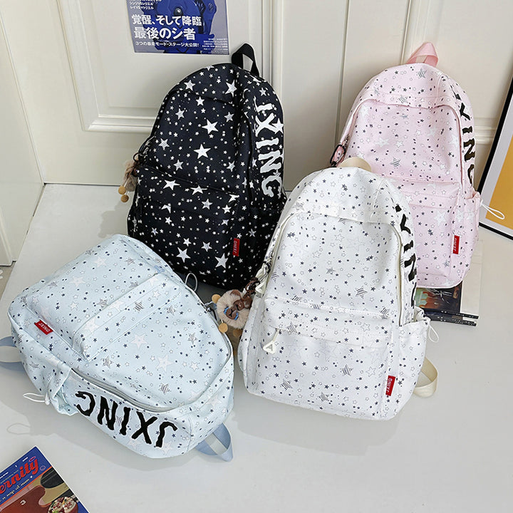 Star-Printed Cute Backpack Stornfield