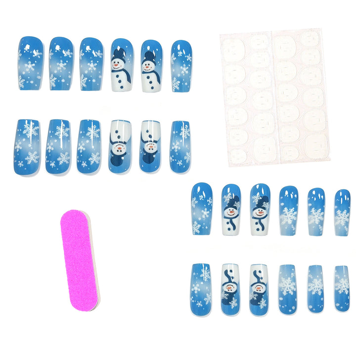 Festive Snowman Nail Art Extensions Stornfield