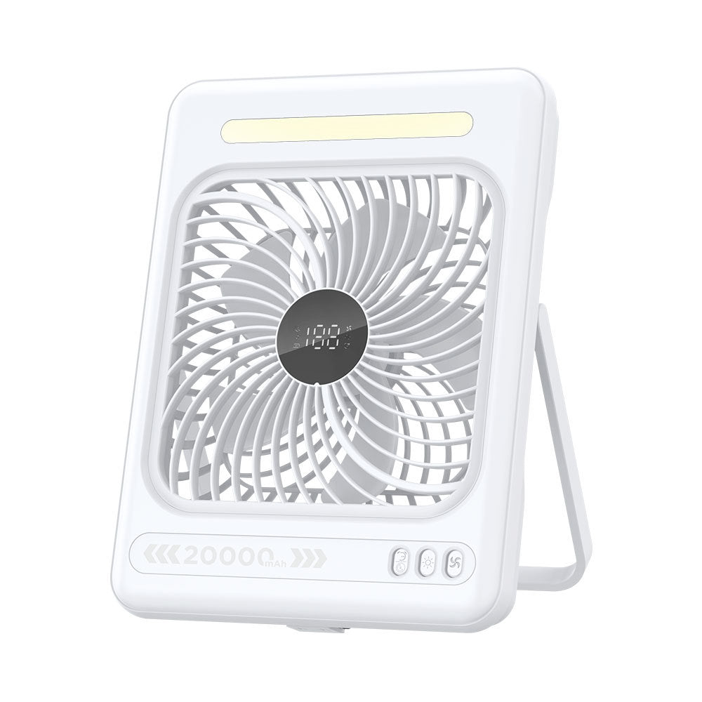 Unisex Digital Display Rechargeable Table Fan Stornfield