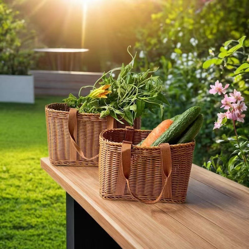 Handwoven Picnic Storage Basket Stornfield