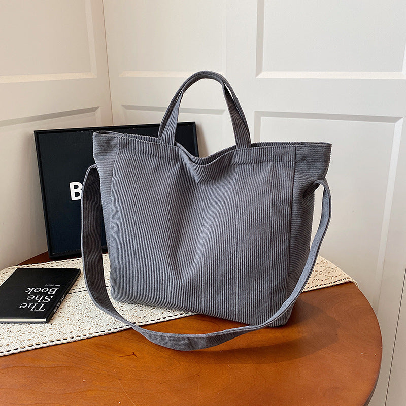 WoSoft Corduroy Tote Bag Stornfield