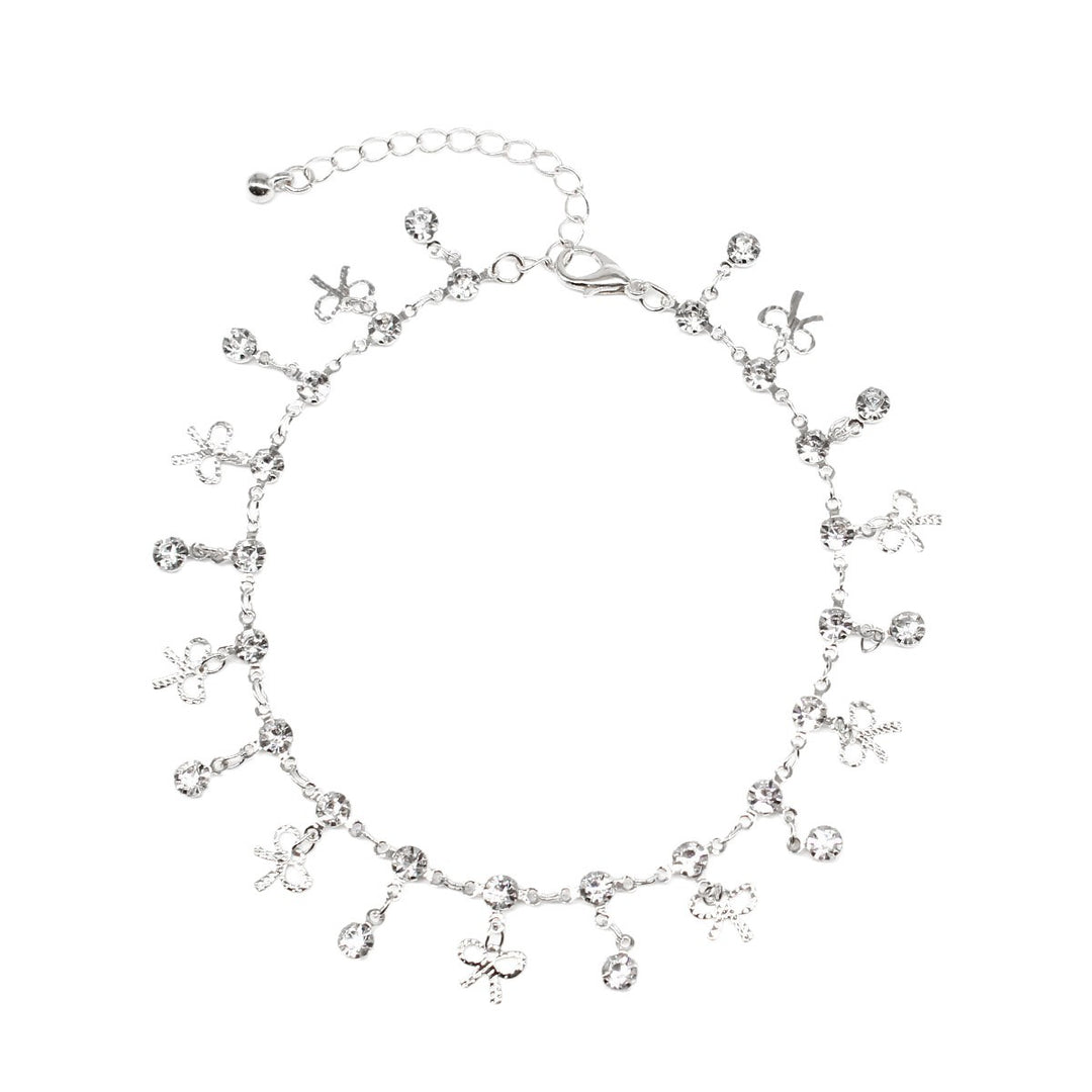 Delicate Crystal Charm Ankle Bracelet Stornfield