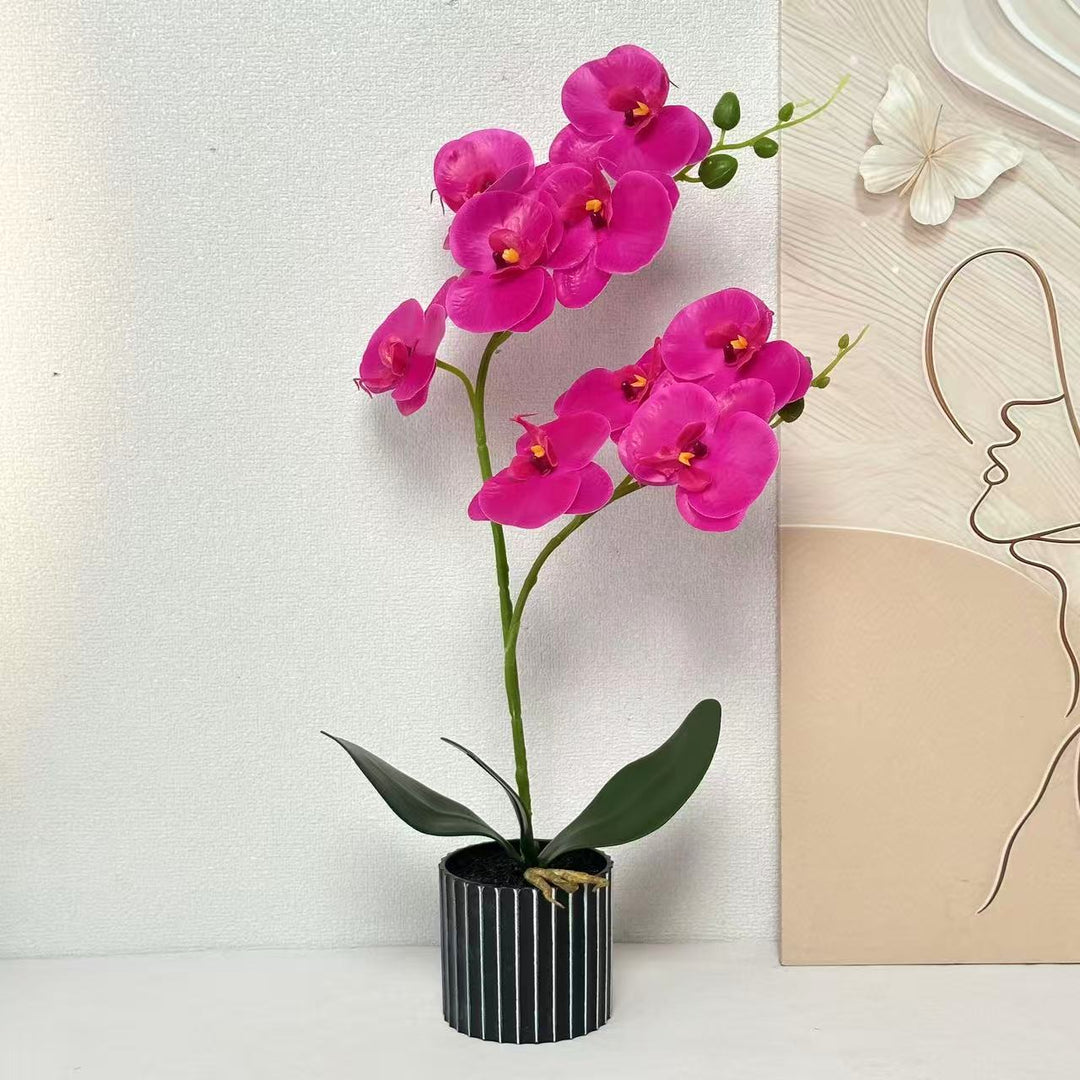Artificial Orchid Arrangement for Indoor Home Decor Display