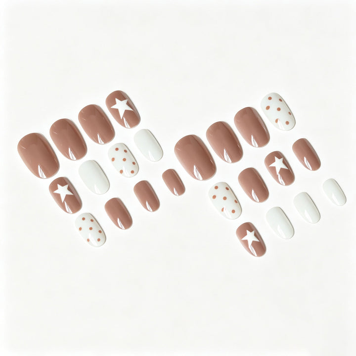 Artistic Star and Dot Nail Art Set
