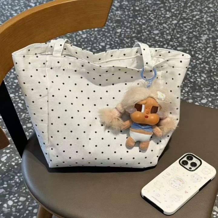 Trendy cotton bag with dots Stornfield