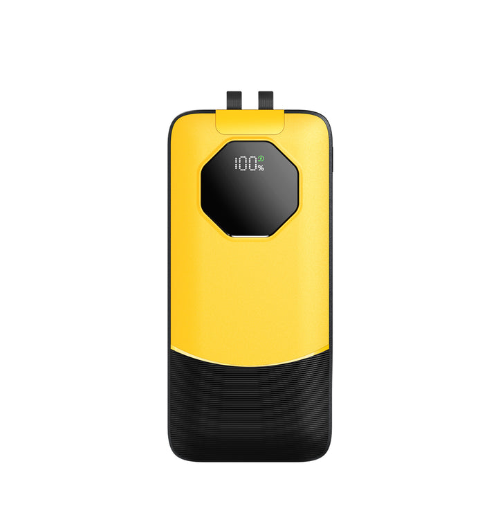Portable power bank with water-repellent surface and digital charge status indicator Stornfield