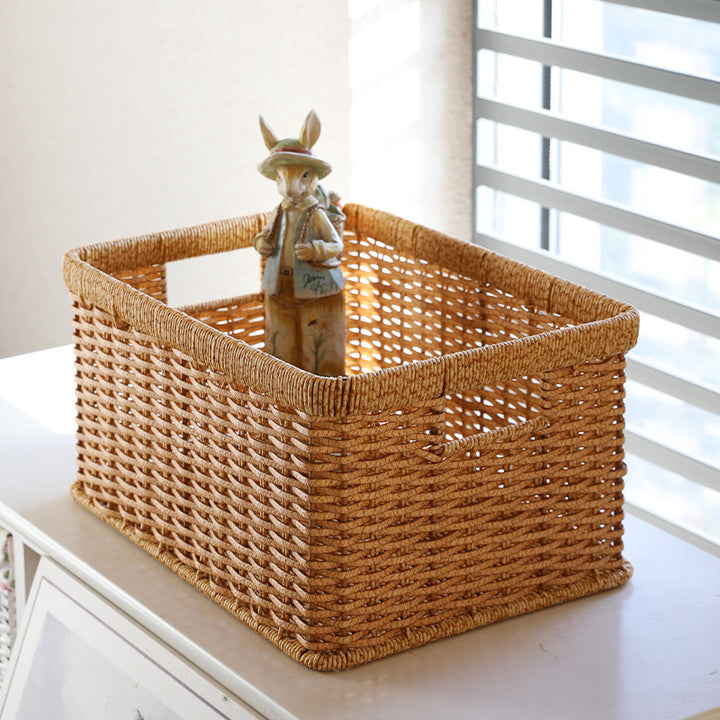 Unisex Practical Storage Basket with Open Handles Stornfield