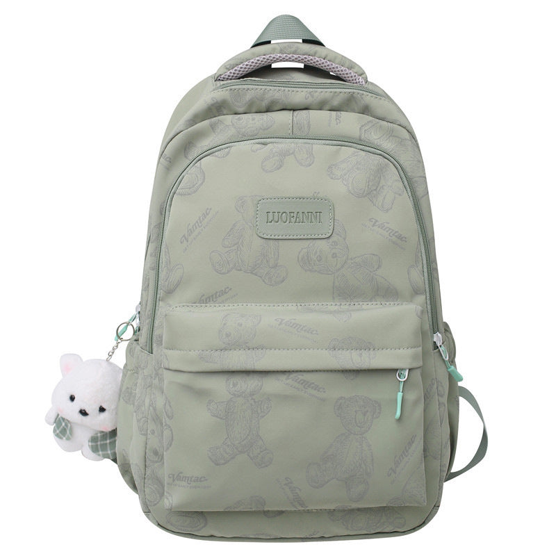 Backpack Made of Durable Nylon with Cute Bear Pattern Stornfield
