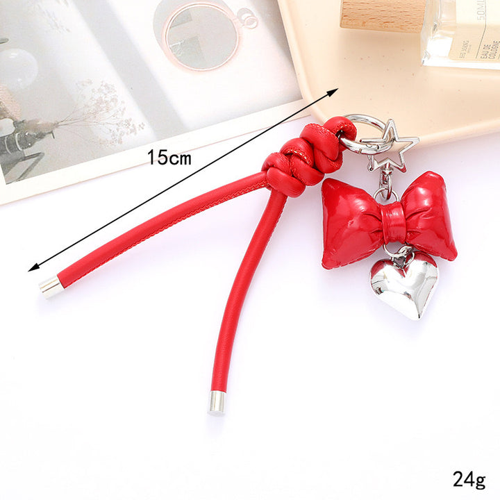 Fashionable Bow and Heart Keychain Stornfield