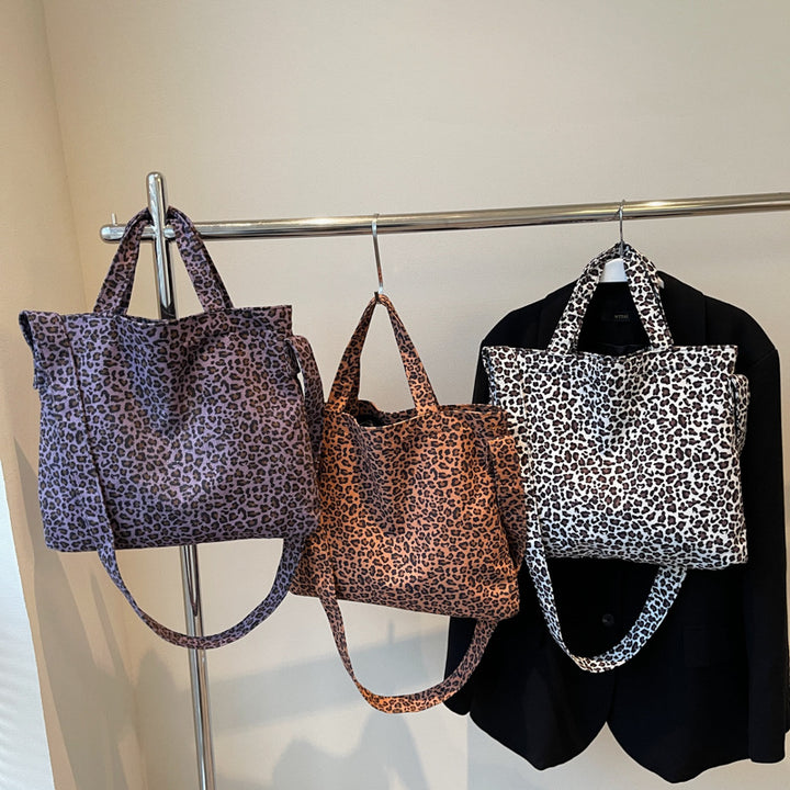 Trendy Leopard Print Tote Bag