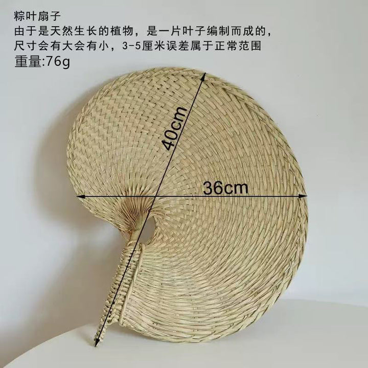 Ladies handcrafted fan made from natural plant fibers Stornfield