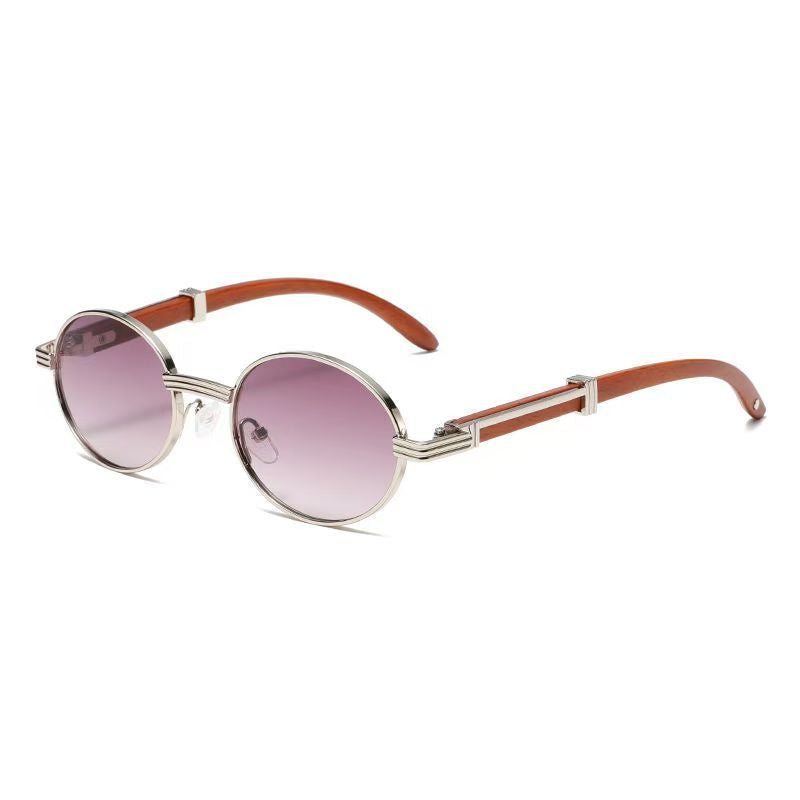 Retro Round Frame Sunglasses