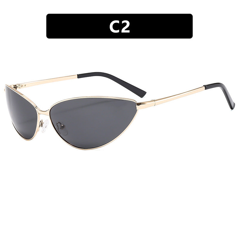 Women's Cat-Eye Sunglasses with Fashionable Metal Frame Stornfield