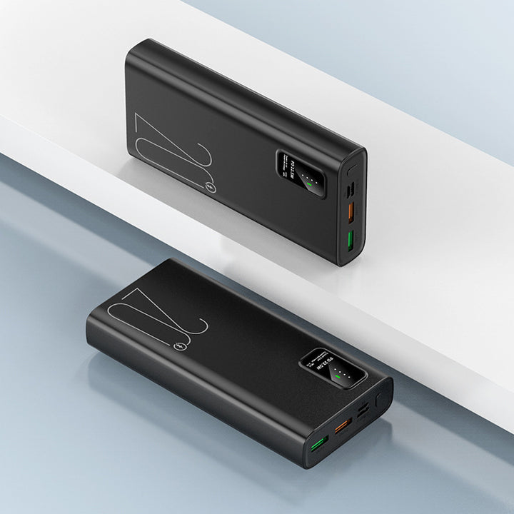 Power bank with intelligent charging concept and digital capacity display Stornfield