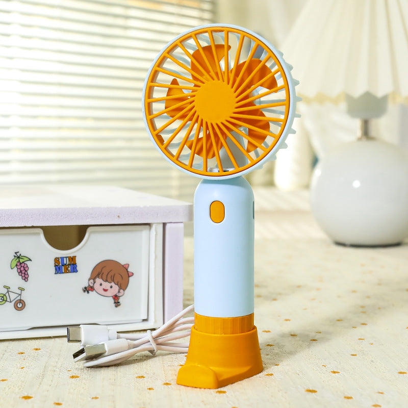 Women's Portable Mini Fan with Ergonomic Grip and USB Charging Function Stornfield