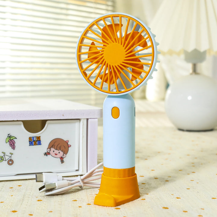 Women's Portable Mini Fan with Ergonomic Grip and USB Charging Function Stornfield