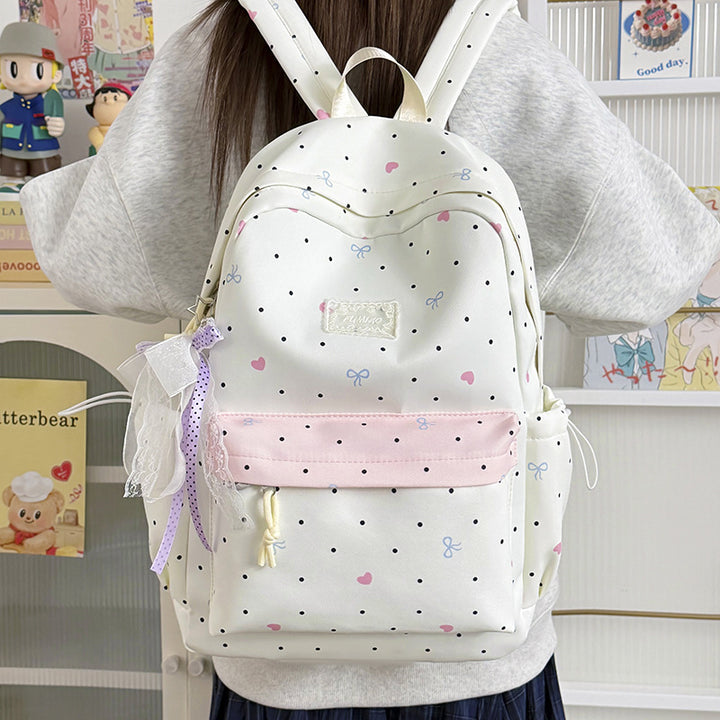 Charming Polka Dot School Backpack Stornfield